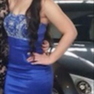 Royal blue prom dress